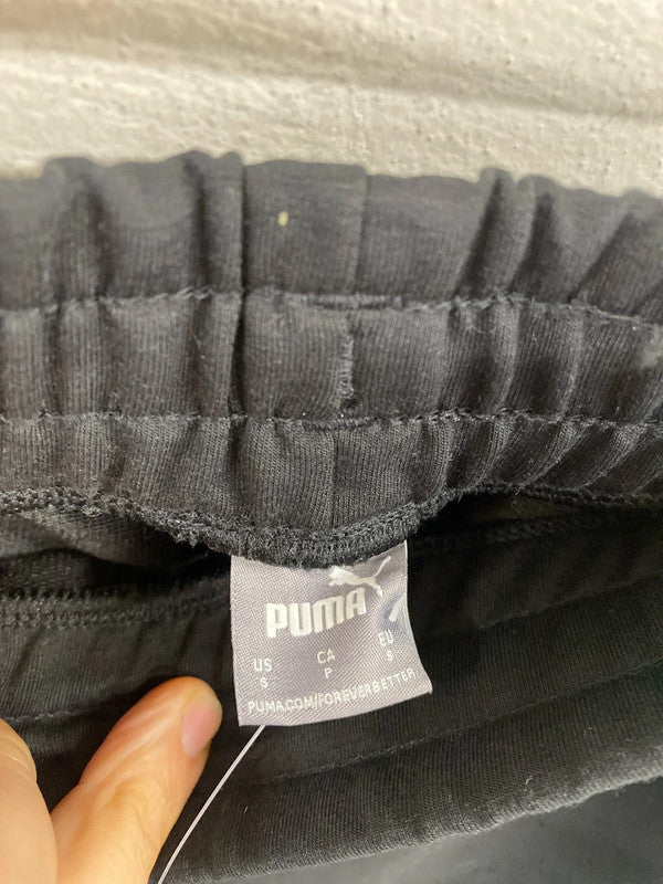Classic Puma black taper leg joggers S SR006