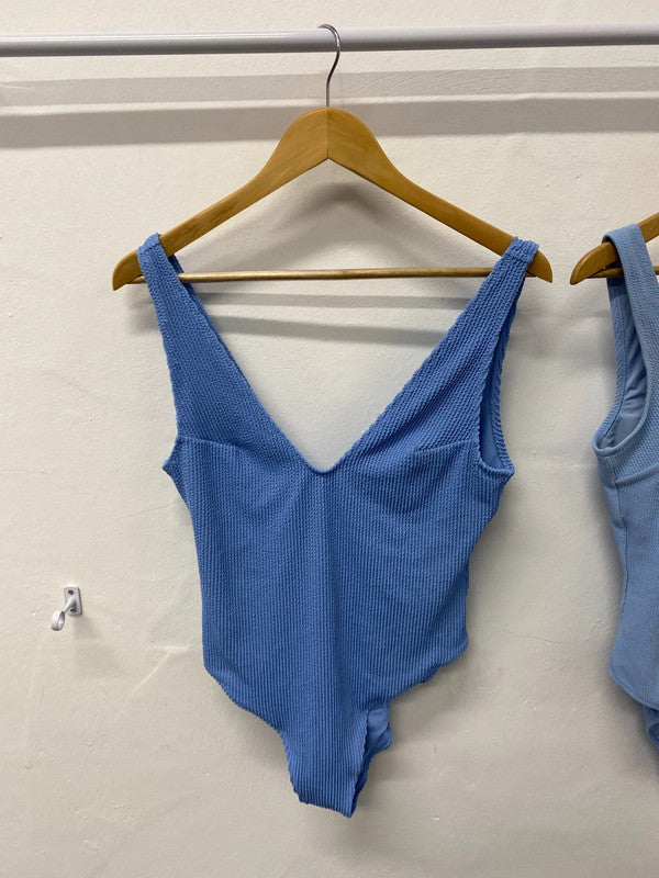 Fabulous duo bundle 40 of swimsuits seersucker from H&M blue & Baby blue UkM KS002