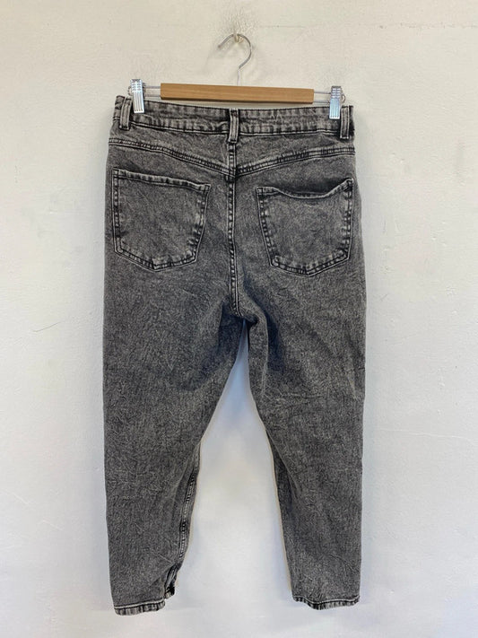 Primark Denim Co Stylish Grey Straight Cut Jeans UK 12 LN001