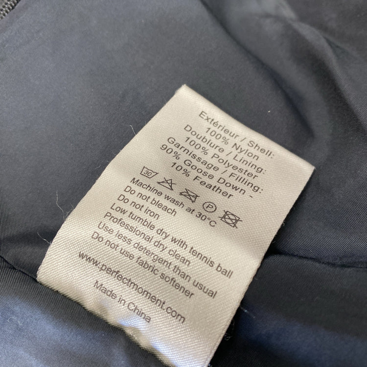 Perfect Moment Blue Chevron SuperDown Puffer Ski Jacket Age 8 Years JP001