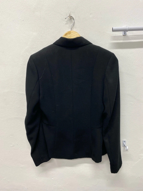 Charlotte Halton black smart jacket formal Uk10 1990’s MM005