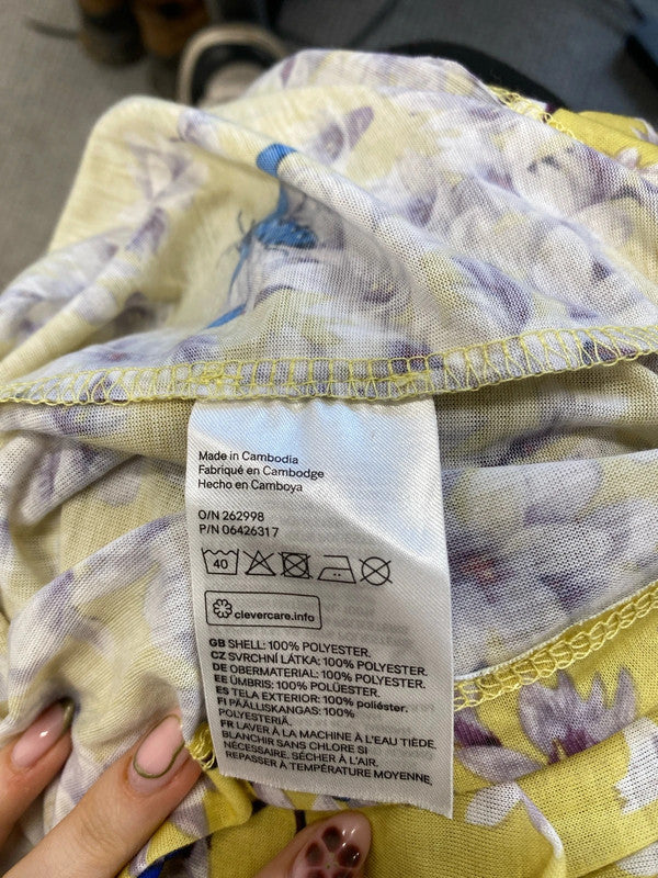 Lovely H&M x anna glover like botanical blouse nwt UK M IM001