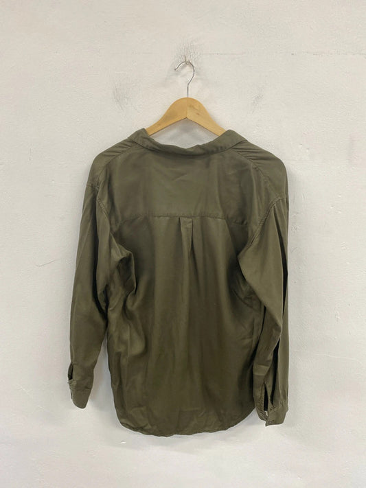 Msch Stylish Khaki Loose Fit Shirt Size S-M SR006