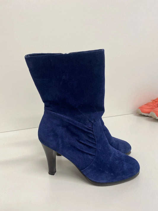 Fabulous New Look midnight blue ankle boots Uk5 GK002