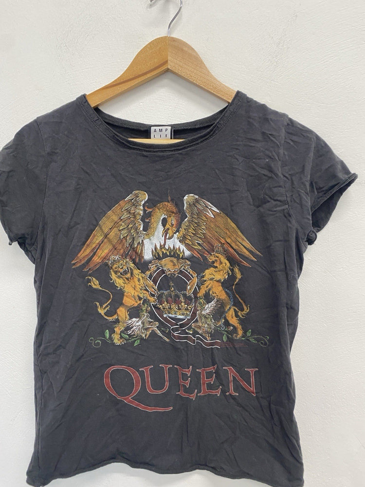 Fabulous Queen Amplified Charcoal T shirt UK S JA001