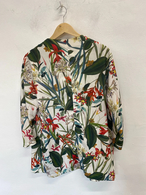 Lovely Dorothy Perkins floral botanical blazer UK 12 LG006