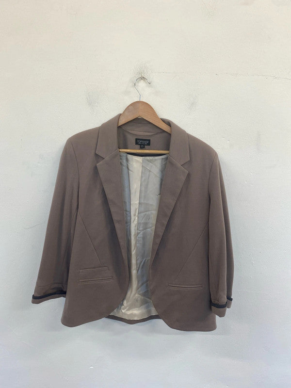 Topshop Chic Mauve Blazer UK 14 AO001