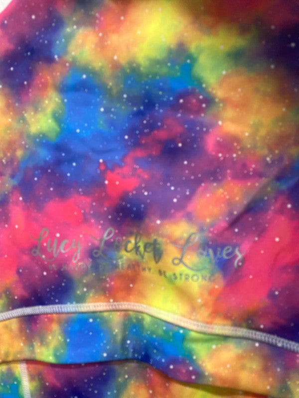 Fabulous Lucy Locket Loves activewear space neon jacket UkS 10/12 MA003