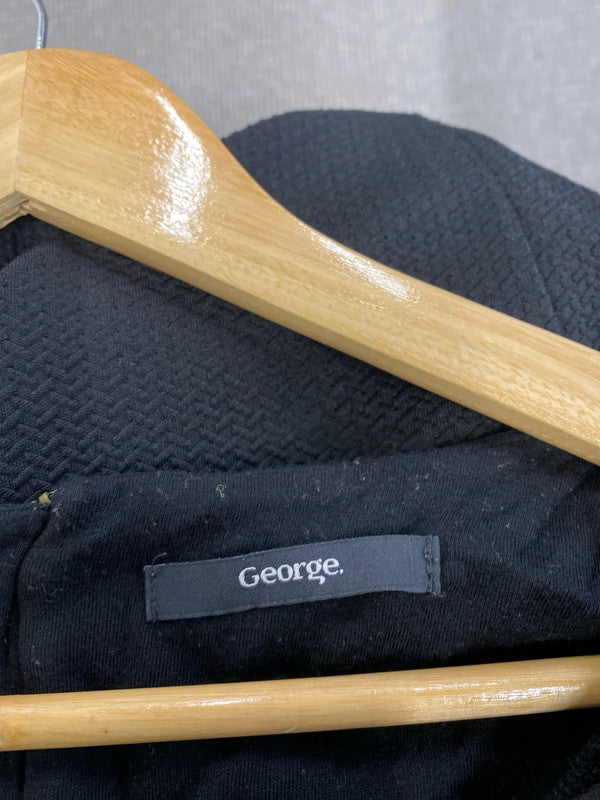 Fab George textured dress Uk24 work or formal NC001