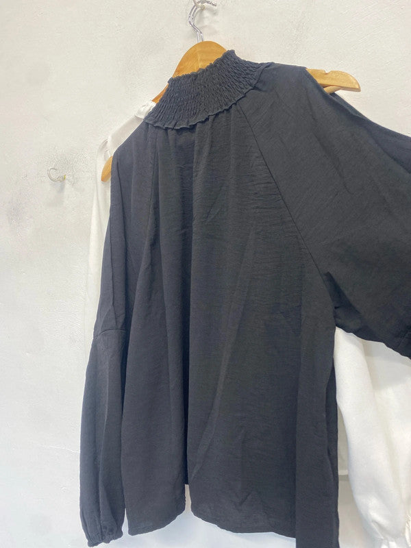 Fab duo of Tops high neck loose fit Shein UkM/L #10 SG090