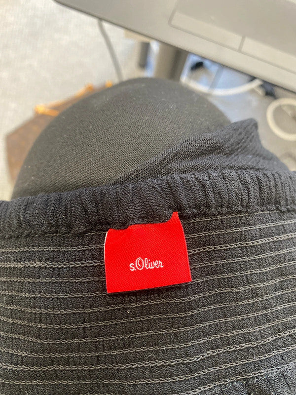 Stunning s.oliver ethnic black gypsy tunic dress Bardot UK 12 LW005