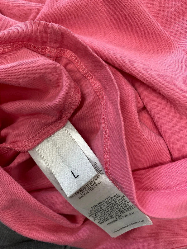 Fabulous Hot Pink Victoria Beckham oversized T shirt UkL AC002