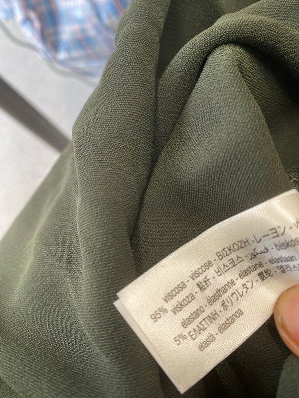 Fabulous Khaki Dark green military style zara dress UkXS SD002