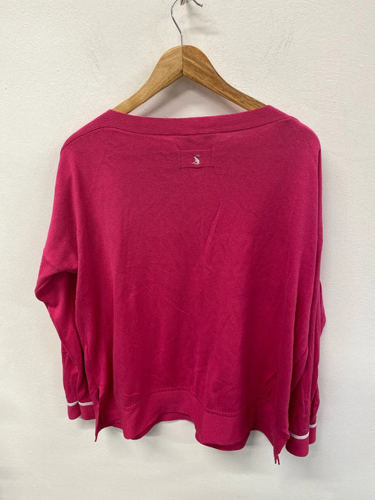Joules Fabulous Hot Pink Boat Neck Jumper UK 18 KN002