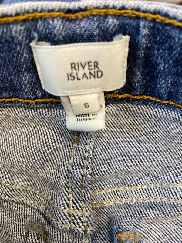 Fabulous Y2K vibes bootcut distressed jeans UK6 W 23 HDR01