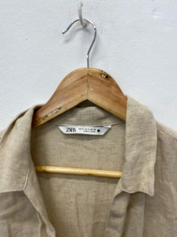 Fabulous hessian cotton linen boho dress UkM JB001