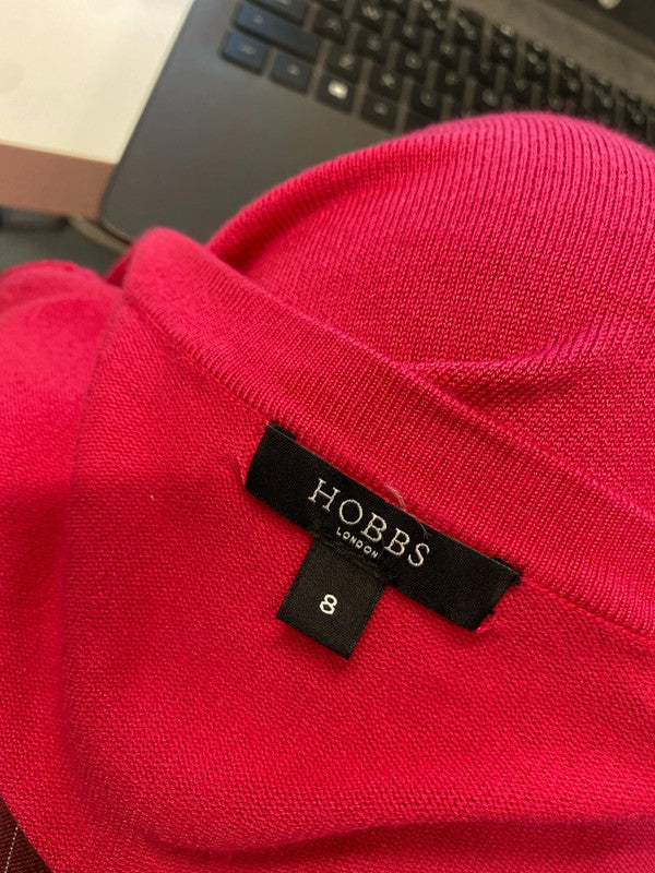 Lovely Hobbs pink pretty cardigan UK 8 WLH01