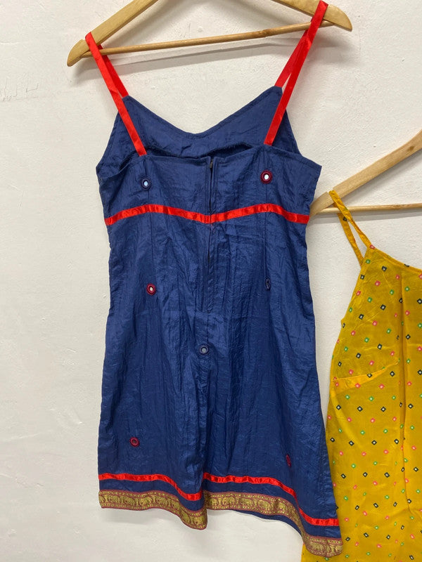 Fabulous Duo of Vintage Indian & handmade 1970’s style dresses Uk10 MM005