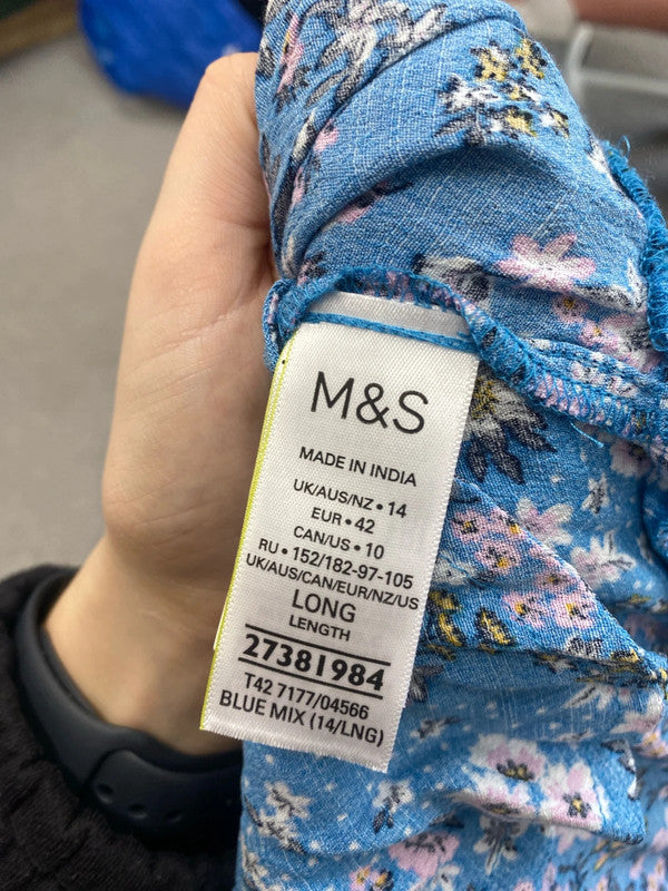 Stunning m&s floral maxi dress UK 14 LW005