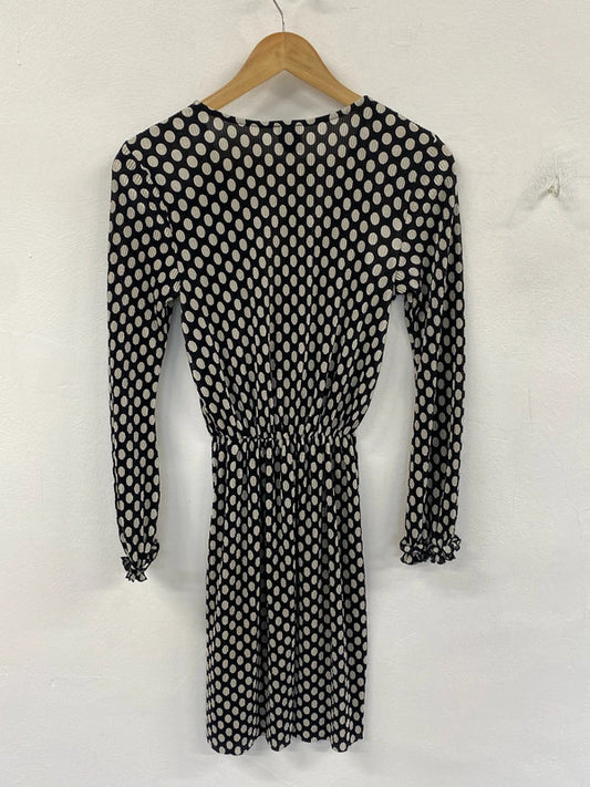 Fabulous river island accordion polka dot dress I’m 8 KM004