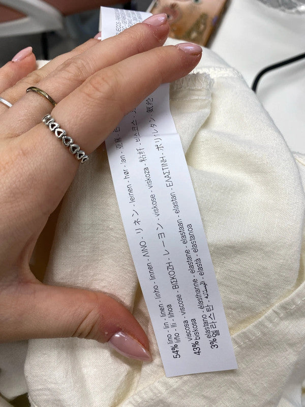 Stunning Zara linen ruched mini dress UK L KS002