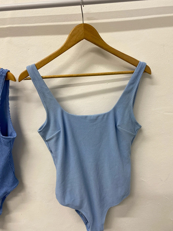 Fabulous duo bundle 40 of swimsuits seersucker from H&M blue & Baby blue UkM KS002