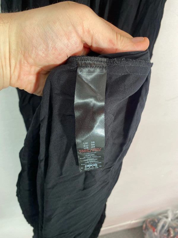 Fabulous black summer weight maxi dress ASOS design curve 28 IM001