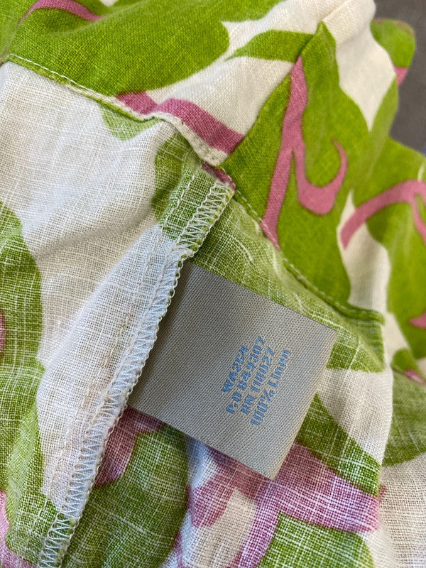 Lovely Boden funky floral green pink mini dress summer UK 12 MM005