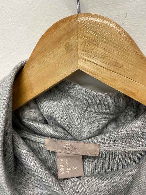 Fabulous H&M grey hooded fine knit UkL oversized (12-14) KM003
