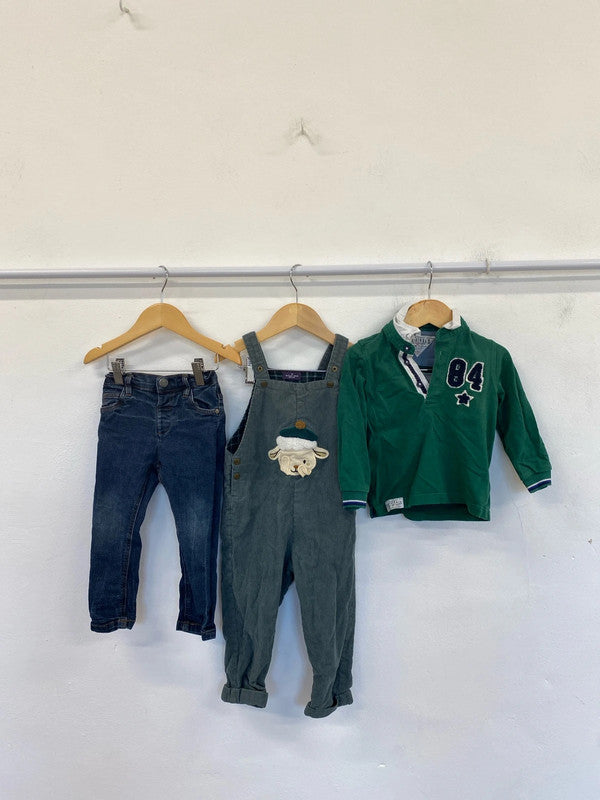 Boys Green Casuals Trio 18-36 Months #34 LN001