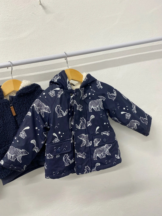 Lovely bundle 2 boys coats Zara John Lewis age 9-12 m YTH01