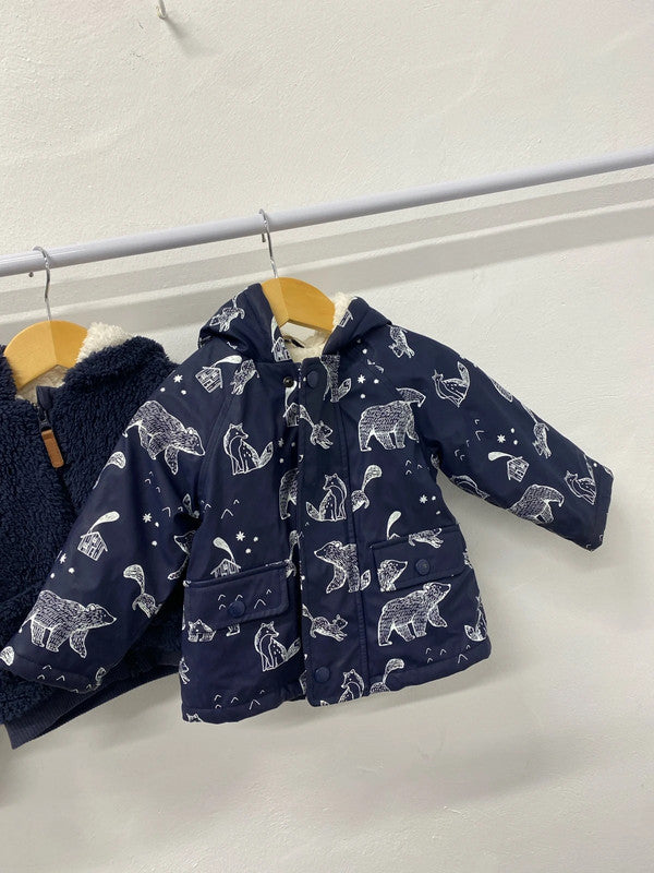 Lovely bundle 2 boys coats Zara John Lewis age 9-12 m YTH01