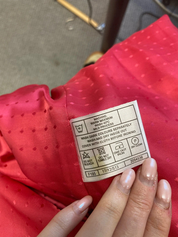 Stunning Edinburgh woolen mill isle occasion pink jacket UK 18 IZ001