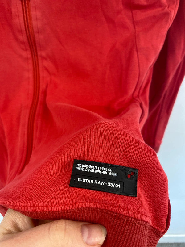 G Star Raw Stylish Red Running Jacket Size M SW001