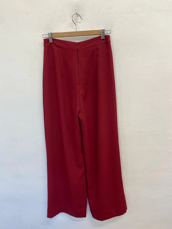 Lovely kookai boysenberry red floaty trousers UK 10 CJ001