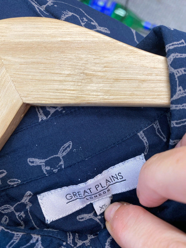 Fabulous Great Plains sheep tunic top semi sheer Uk XS 6-8 AG006