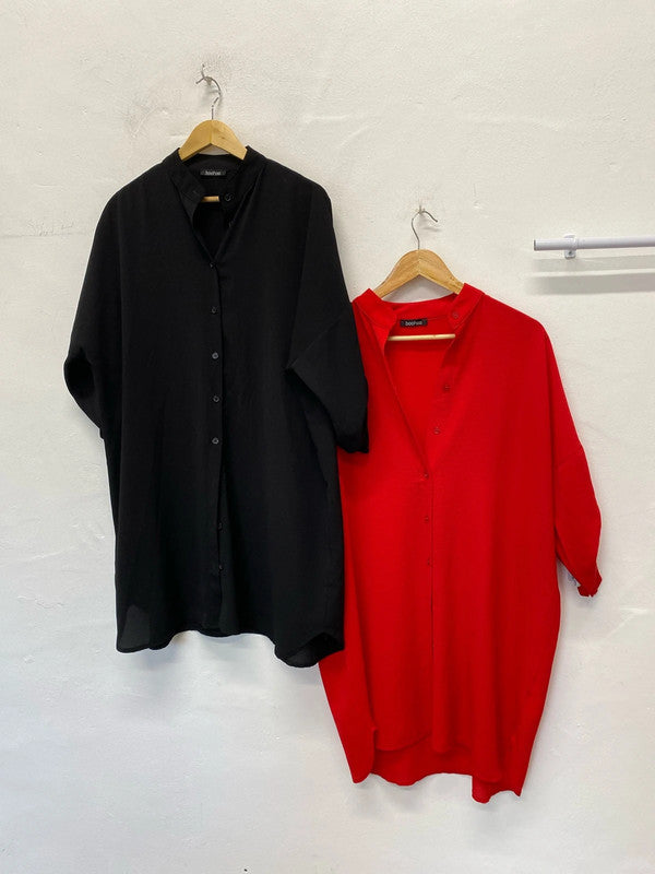 Fabulous Duo of oversized shirt dresses by Boohoo Uk8/S -#4 LL003