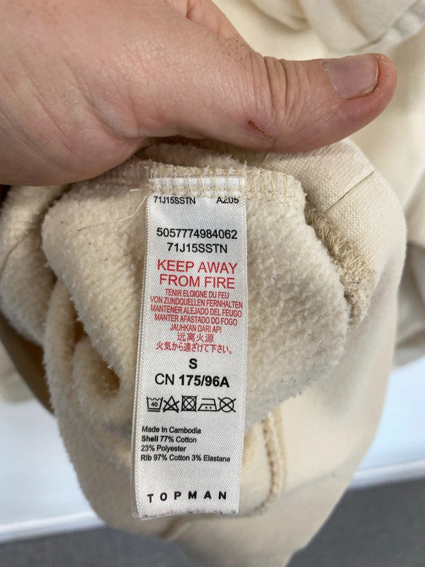 Classic Topman beige hoody pullover S SD001