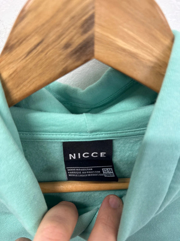 Bold Nicce turquoise hoodie 13-14y youth NC001