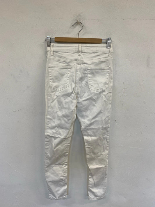 Primark Fabulous White High Waist Skinny Jeans UK 10 LK009