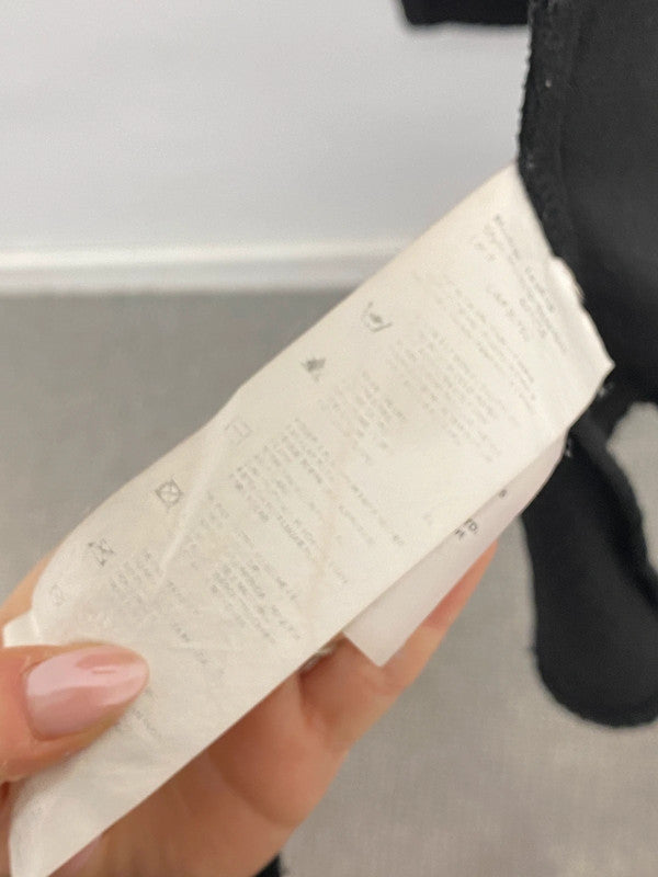 Stunning Joseph Ribkoff Black Longline Jacket Textured Blazer UK 10 KM004