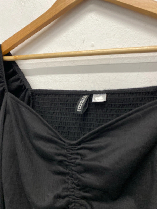 Fabulous Duo of classic black tops party or chill UK10 H&M #6 JA001