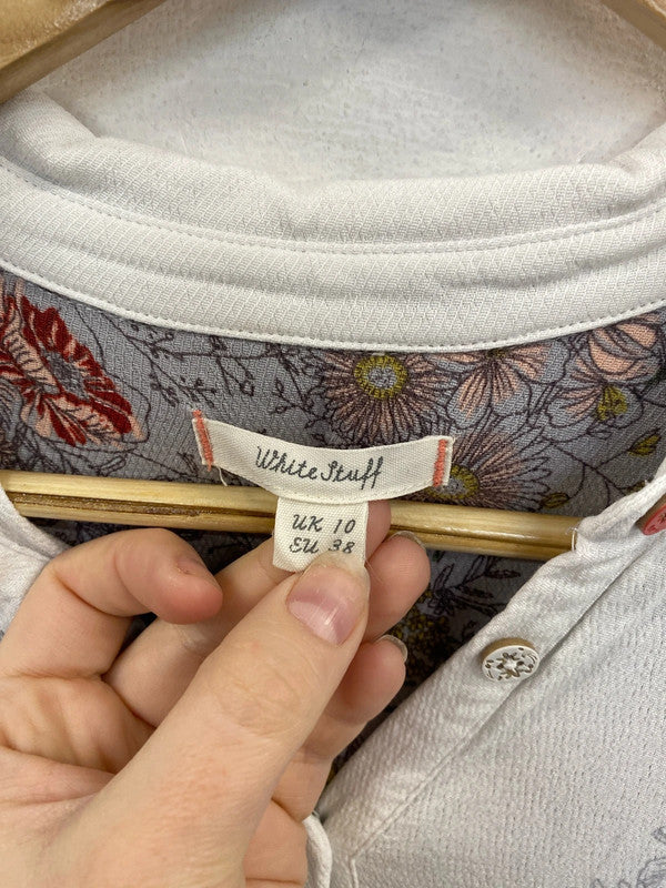 White Stuff Stylish Floral Boho Top UK 10 WLH01