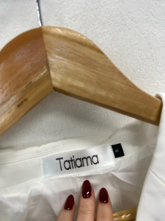 Lovely tatiama white blazer UK S AE001