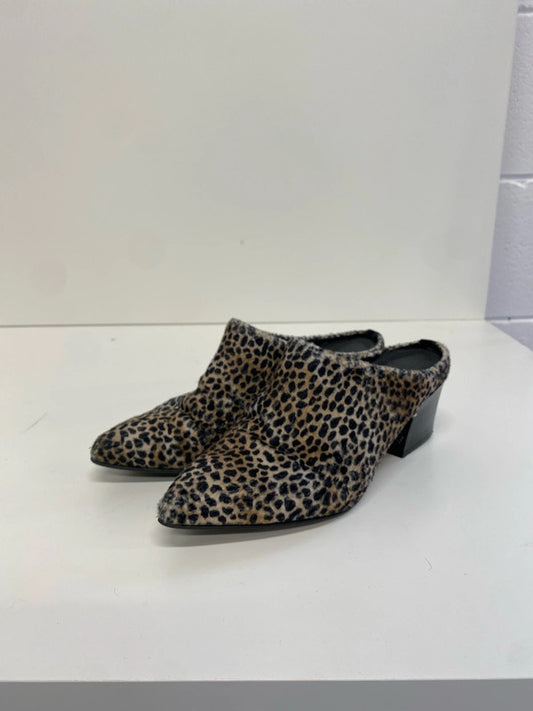 Fabulous Carvela Leopard print mule block heel UK3 SS002