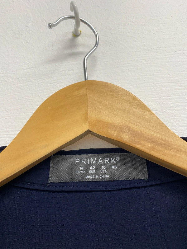 Lovely Primark navy maxi shirt dress UK 14 GJ001