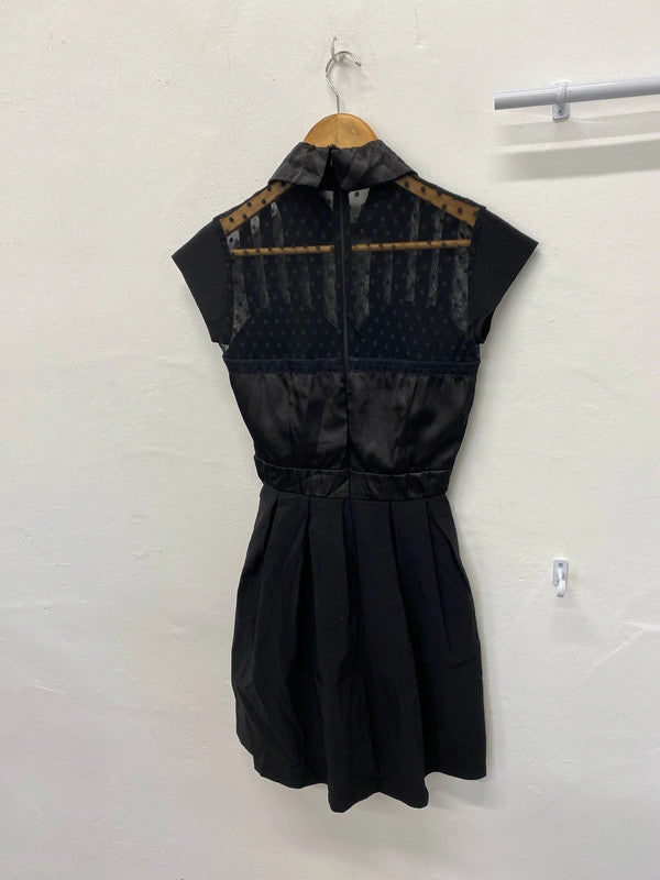 Fabulous Tempest fit & Flare dress mesh detail party dress Uk8 JH001