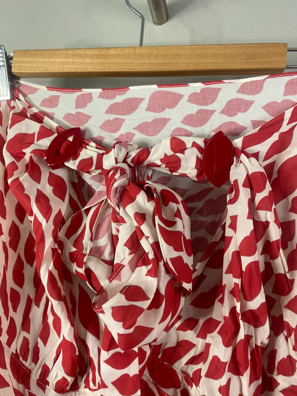 Fabulous Rare Adriana Degreas Mini beach wrap Dress UkM LG005