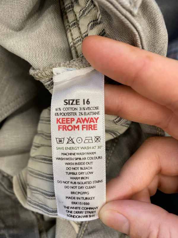 Fabulous White Label grey boyfriend jeans uk 16 KD001