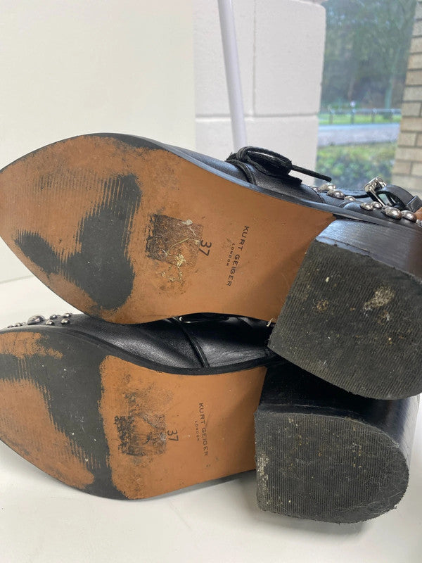 Fabulous Kurt Geiger Sybil studded boots Uk4 stunning SS002